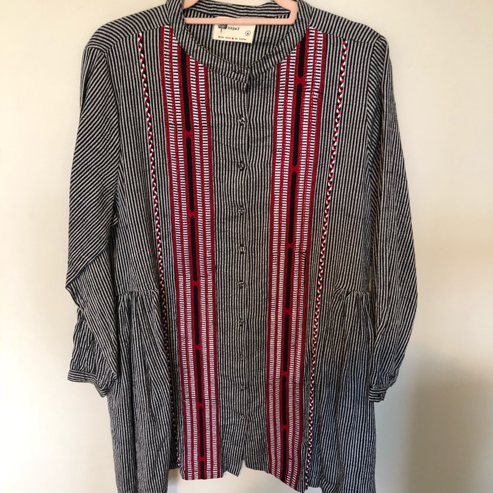 Kopal baby doll tunic dress pockets handmade